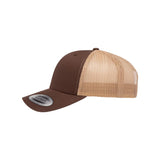 YP Classics - Retro Trucker Cap - 6606 - Brown/ Khaki