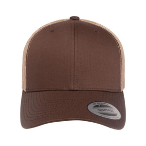 YP Classics - Retro Trucker Cap - 6606 - Brown/ Khaki