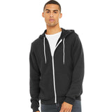 BELLA + CANVAS - Unisex Sponge Fleece Full-Zip Hoodie Sweatshirt - 3739 - Dark Grey