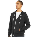 BELLA + CANVAS - Unisex Sponge Fleece Full-Zip Hoodie Sweatshirt - 3739 - Dark Grey