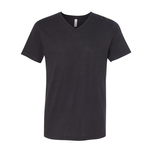 BELLA + CANVAS - Unisex Triblend V-Neck Tee - 3415 - Solid Black Triblend