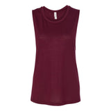 BELLA + CANVAS - Women's Flowy Scoop Muscle Tank - 8803 - Maroon