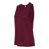 BELLA + CANVAS - Women's Flowy Scoop Muscle Tank - 8803 - Maroon