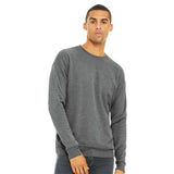 BELLA + CANVAS - Unisex Sponge Fleece Drop Shoulder Crewneck Sweatshirt - 3945 - Deep Heather