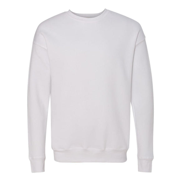 BELLA + CANVAS - Sponge Fleece Drop Shoulder Crewneck Sweatshirt - 3945 - White