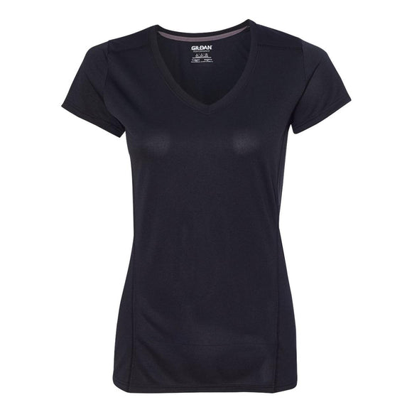 Gildan - Performance® Tech Women's V-Neck T-Shirt - 47V00L - Black