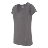 Gildan - Performance® Tech Women's V-Neck T-Shirt - 47V00L - Marbled Charcoal