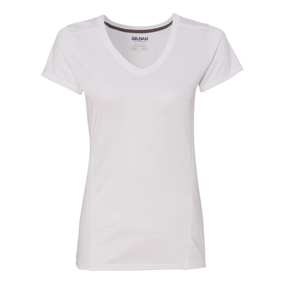 Gildan - Performance® Tech Women's V-Neck T-Shirt - 47V00L - White