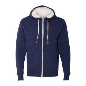 Independent Trading Co. - Sherpa-Lined Hooded Sweatshirt - EXP90SHZ - Navy Heather