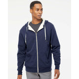 Independent Trading Co. - Sherpa-Lined Hooded Sweatshirt - EXP90SHZ - Navy Heather