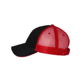 Valucap - Sandwich Trucker Cap - S102 - Black/ Red