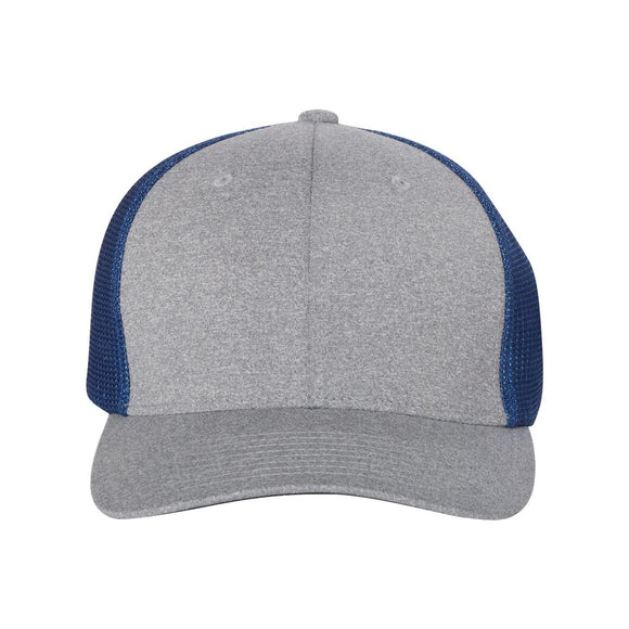 Flexfit - Mélange Trucker Cap - 6311 - Heather Grey/ Royal