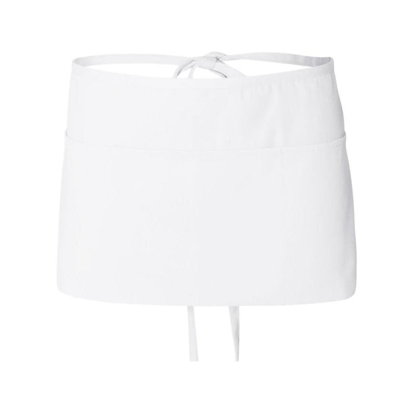 Q-Tees - Waist Apron with Pockets - Q2115 - White