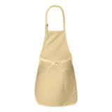 Q-Tees - Full-Length Apron with Pockets - Q4350 - Natural