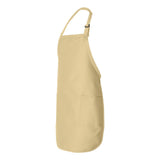 Q-Tees - Full-Length Apron with Pockets - Q4350 - Natural
