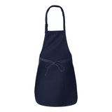 Q-Tees - Full-Length Apron with Pockets - Q4350 - Navy
