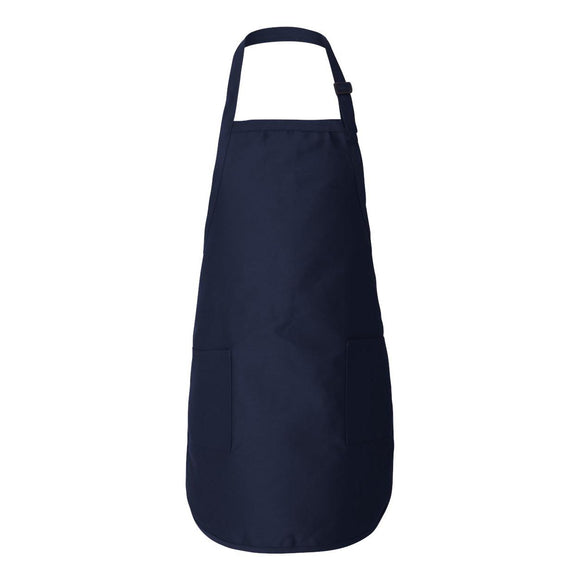 Q-Tees - Full-Length Apron with Pockets - Q4350 - Navy