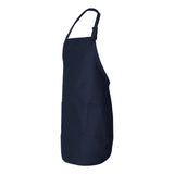Q-Tees - Full-Length Apron with Pockets - Q4350 - Navy