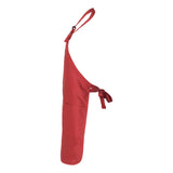 Q-Tees - Full-Length Apron with Pockets - Q4350 - Red
