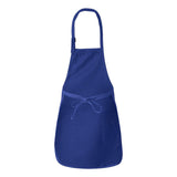 Q-Tees - Full-Length Apron with Pockets - Q4350 - Royal