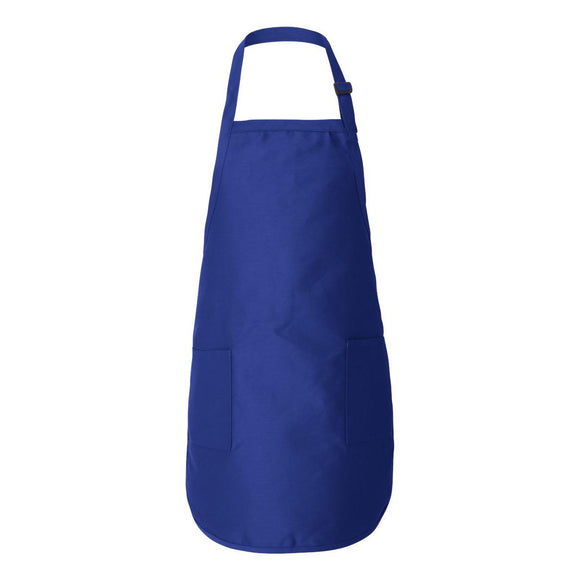 Q-Tees - Full-Length Apron with Pockets - Q4350 - Royal