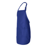 Q-Tees - Full-Length Apron with Pockets - Q4350 - Royal
