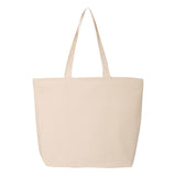 Q-Tees - 25L Zippered Tote - Q611 - Natural