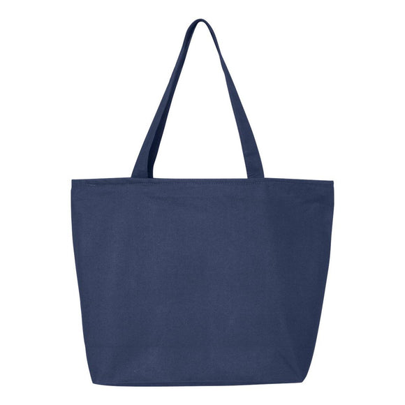 Q-Tees - 25L Zippered Tote - Q611 - Navy