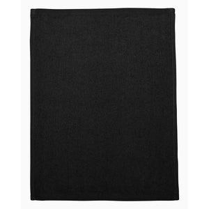 Q-Tees - Hemmed Fingertip Towel - T600 - Black