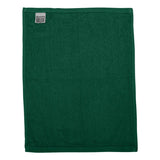 Q-Tees - Hemmed Fingertip Towel - T600 - Forest