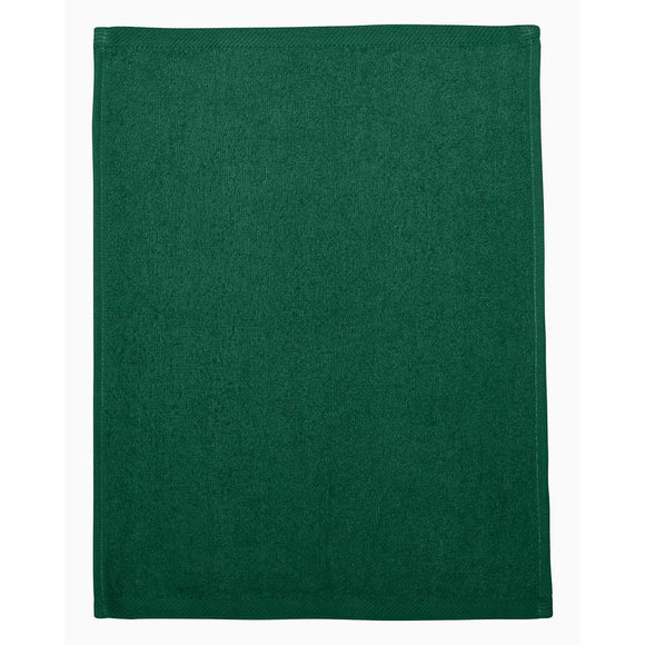 Q-Tees - Hemmed Fingertip Towel - T600 - Forest