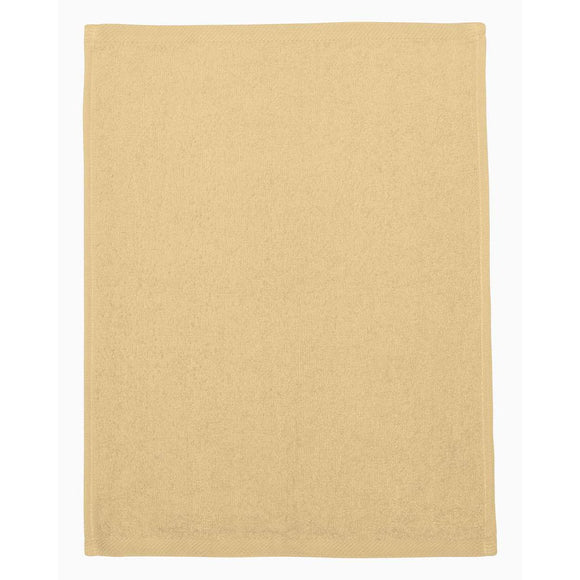 Q-Tees - Hemmed Fingertip Towel - T600 - Natural