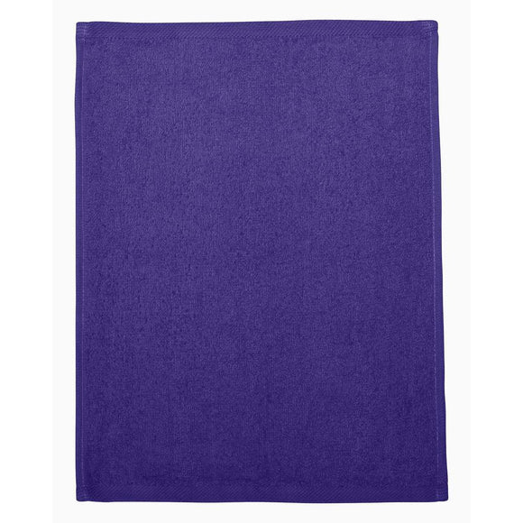 Q-Tees - Hemmed Fingertip Towel - T600 - Purple