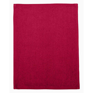 Q-Tees - Hemmed Fingertip Towel - T600 - Red