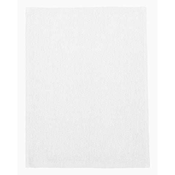 Q-Tees - Hemmed Fingertip Towel - T600 - White