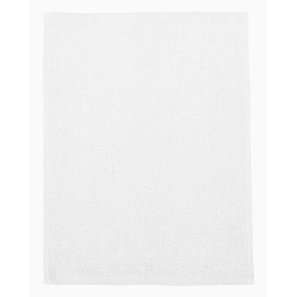 Q-Tees - Hemmed Fingertip Towel - T600 - White