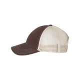 Richardson - Garment-Washed Trucker Cap - 111 - Brown/ Khaki