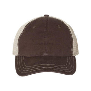 Richardson - Garment-Washed Trucker Cap - 111 - Brown/ Khaki