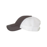 Richardson - Garment-Washed Trucker Cap - 111 - Charcoal/ White