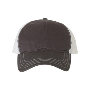 Richardson - Garment-Washed Trucker Cap - 111 - Charcoal/ White