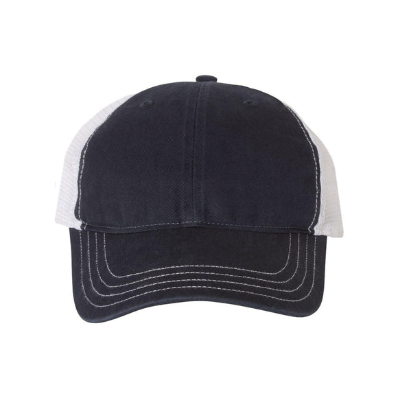 Richardson - Garment-Washed Trucker Cap - 111 - Navy/ White