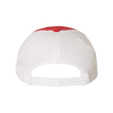 Richardson - Garment-Washed Trucker Cap - 111 - Red/ White