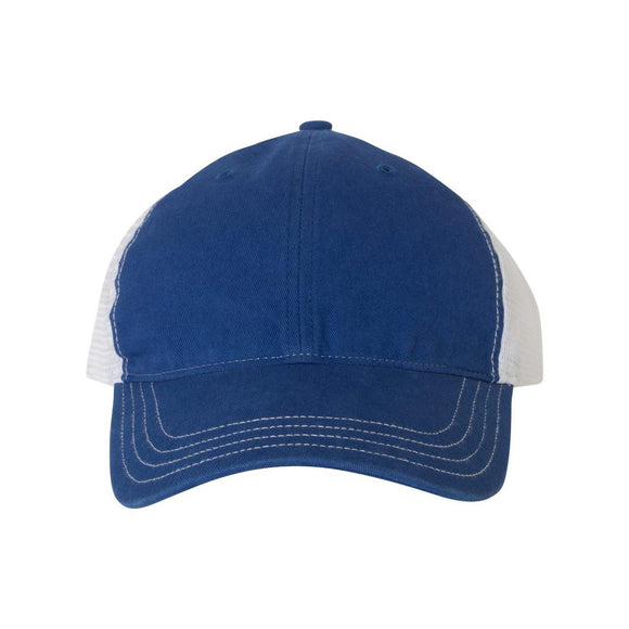 Richardson - Garment-Washed Trucker Cap - 111 - Royal/ White