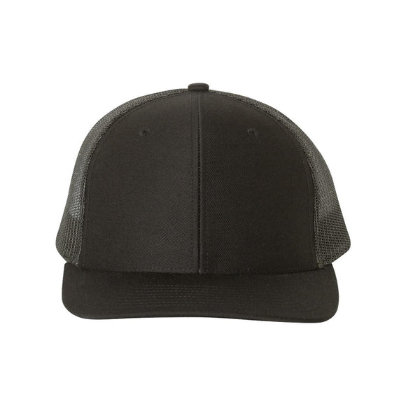 Richardson - Snapback Trucker Cap - 112 - Black