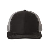 Richardson - Snapback Trucker Cap - 112 - Black/ Charcoal