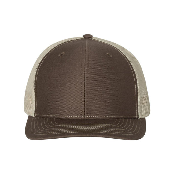 Richardson - Snapback Trucker Cap - 112 - Brown/ Khaki