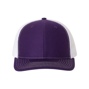 Richardson - Snapback Trucker Cap - 112 - Purple/ White