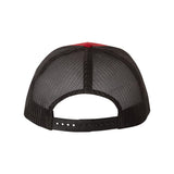 Richardson - Snapback Trucker Cap - 112 - Red/ Black