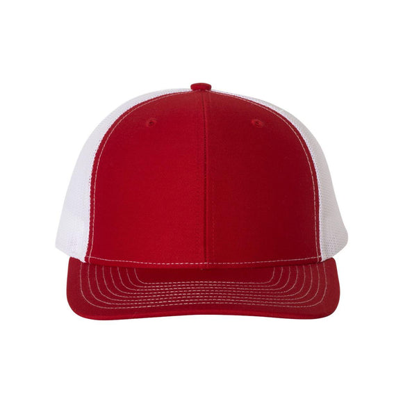 Richardson - Snapback Trucker Cap - 112 - Red/ White