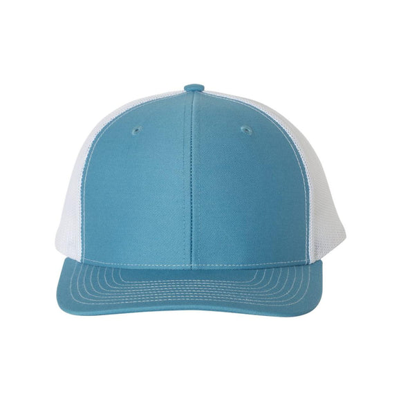 Richardson - Snapback Trucker Cap - 112 - Columbia Blue/ White